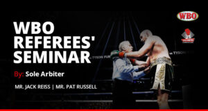WBO Referee’s Seminar by Sole Arbiter
